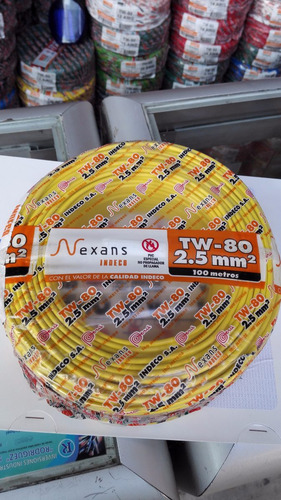 Imagen 1 de 6 de Cable Electrico Indeco Tw80 Thw90 12awg - 14awg ( A Tratar )
