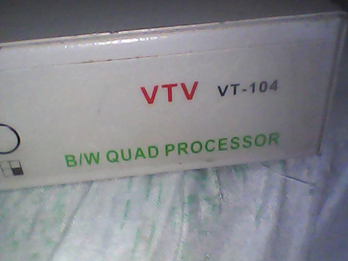 B/w Quad Processor-central Cfv-vtv-tv-104-munitoramento-    