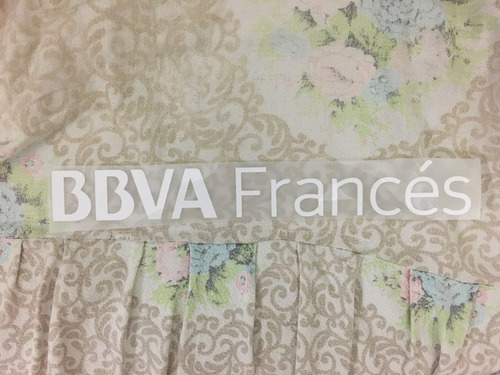 Logo Bbva Frances Vinilo Blanco Temporada 2014-15