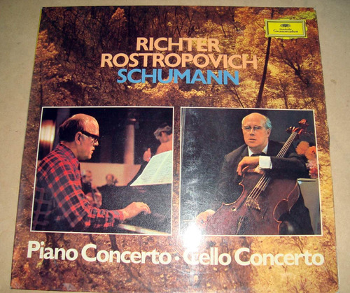 Richter Rostropovich Schumann Piano Cello Concerto Lp Aleman