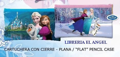 Cartuchera Plana Con Cierre Frozen Disney