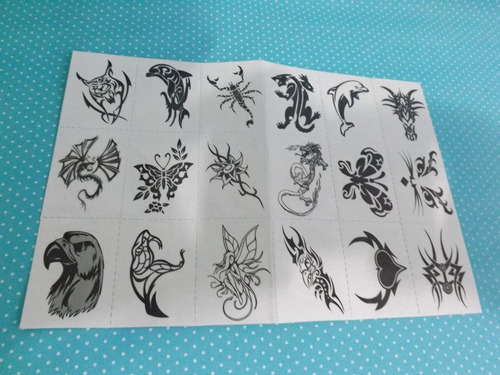 Imagem 2 de 3 de Tatuagem Temporária Mod 3 - Animais Tribais