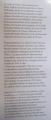 Imagen 2 de 3 de La Caida De Arturo * J. R. R. Tolkien * Minotauro *
