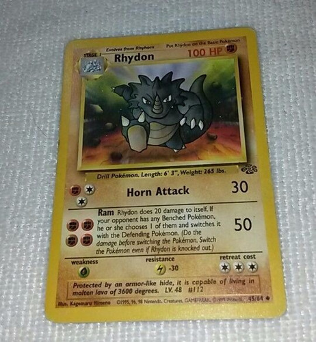 Cartas Pokemon Rhydon Jungla