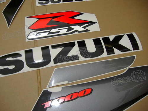 Adesivos Emblema Suzuki Gsxr 1000 2003 Moto Prata 10003pa
