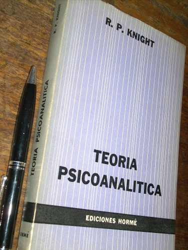 Teoría Psicoanalítica R P Knight Hormé (hojas Vírgenes) (Usado)
