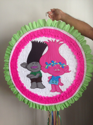 Piñatas Entamboradas Foami Pintadas :trolls,masha,