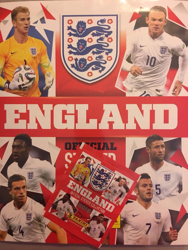 Album England Euro 2016 Panini Completo Colado