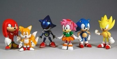 Kit Action Figure Sonic - Conjunto 6 Bonecos - Promoção