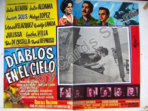 Lobby Cards,julio Aleman, Peliculas, Diablos En El Cielo