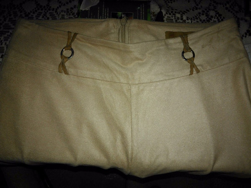 Pantalon Tucci De Mujer Xs. Con Cierre Atras. Color Beige