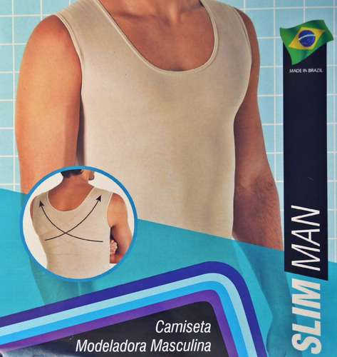 Imagem 4 de 7 de Cinta Modeladora Masculina Melhora Postura Super Discreta