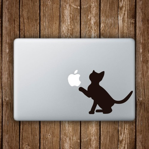 Vinilo Skin Calco Mac Notebook Netbook Tablet - Gato