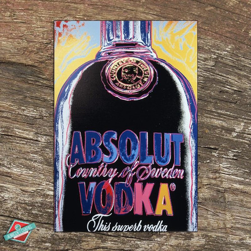 Cuadro De Chapa Retro Vintage - Absolut Vodka 2