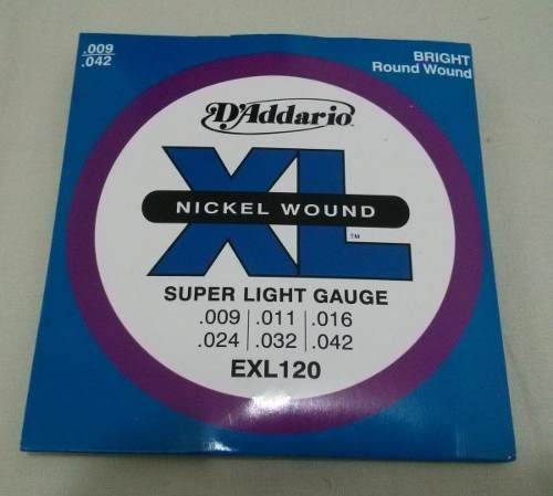 Cordas D'addario Exl 120 Para Guitarra .009 - Nickel Wound