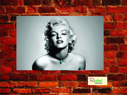 Cartel Cuadro Decorativo Chapa C/ Bastidor Marilyn Monroe