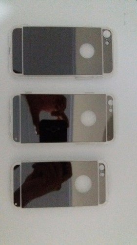Capa Espelhada Preta Para iPhone 5, 5s, Se, 6, 6s E 7
