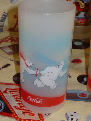 Coca Cola Vaso Colección Osos Polares - En La Nieve