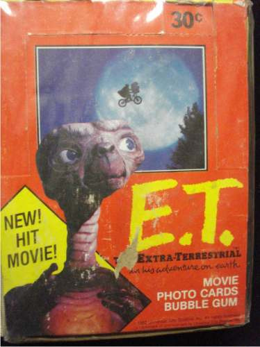 E.t. El Extraterrestre / Caja Estampas 36 Sobres Vintage