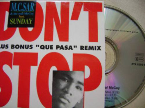 M.c. Sar & The Real Mccoy -que Pasa - Don´t Stop- Cd Maxi-dj