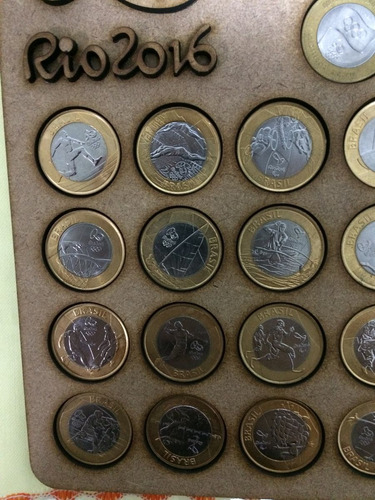 Promoção Moeda Olimpica Da Entrega Da Bandeira + 16 Moedas