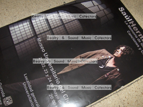 Saul Hernandez Poster Chopo Original De Coleccion Caifanes (Usado)