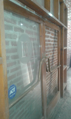 Puerta Ingreso Hotel Todo De Pinotea 2 Hojas + Fijos