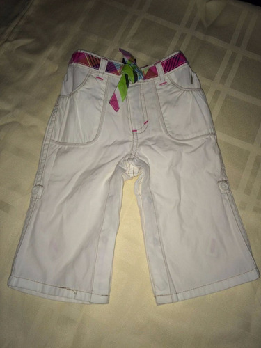 Pantalon (bermudas) Nautica Original Blanco  6-12 O 24 Meses