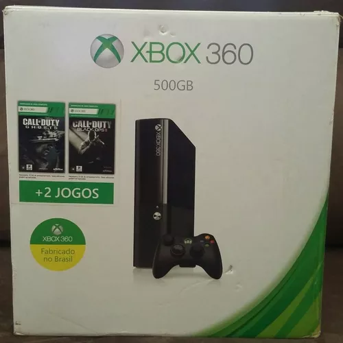 Console Xbox 360 Super Slim/ 500GB + Jogo Call of Duty: Ghosts