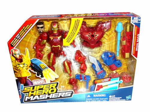 Marvel Super Hero Mashers Iron Man Con Repulsor Luminoso!