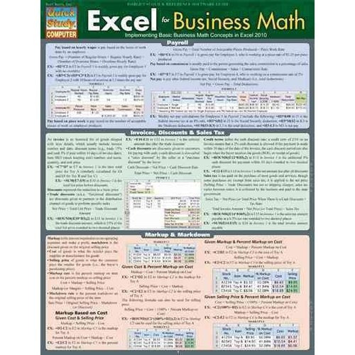 Estudio Rápido Excel Para Negocios Matemáticas: