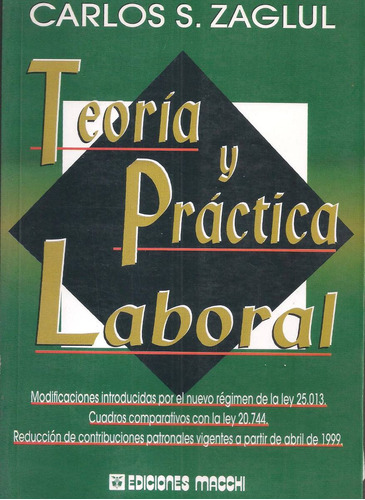 Teoría Y Práctica Laboral Zaglul C.