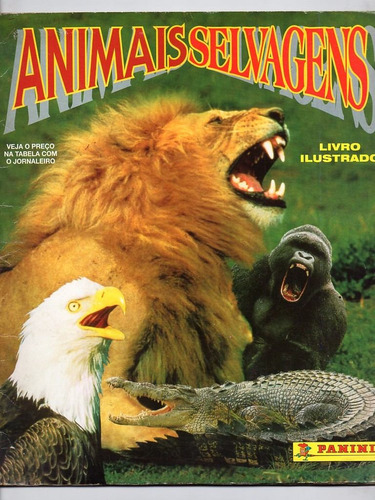 Album De Figurinhas Animais Selvagens - Completo - 1996