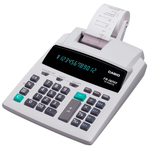 Calculadora De Mesa Casio Fr-2650t Bobina De Impressão 220