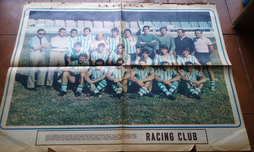 Poster E Historia Racing Club La Prensa 31-10-1971