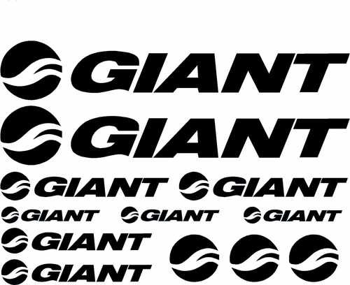 Jgo De 12 Calcomanias Para Bicicleta Giant