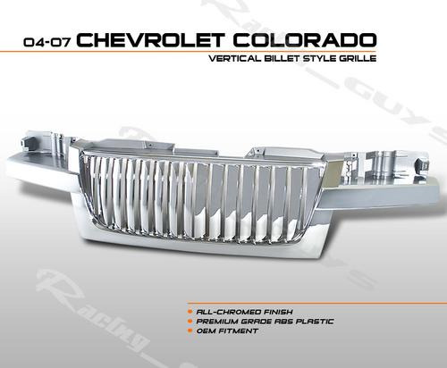 Parrilla Cromada Lujo Vertical Chevrolet Colorado 04 05 07
