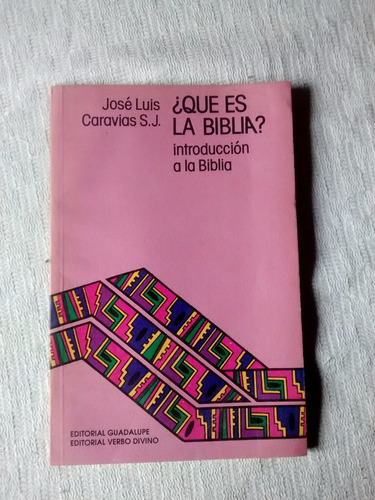 ¿ Que Es La Biblia? Jose Luis Caravias - Ed. Guadalupe 1991