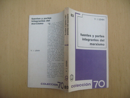 V. I. Lenin, Fuentes Y Partes Integrales Del Marxismo, (Usado)