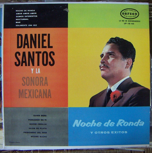 Afroantillana. Daniel Santos.lp 12´ . Hecho En México. 2