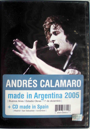 Dvd + Cd- Andres Calamaro - Made In Argentina 2005 - España