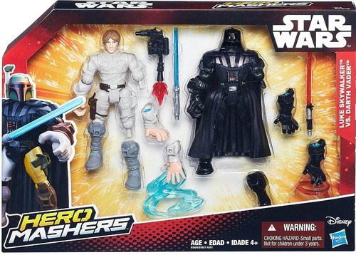 Hero Mashers Star Wars Incluye Luke Skywalker Vs Darth Vader