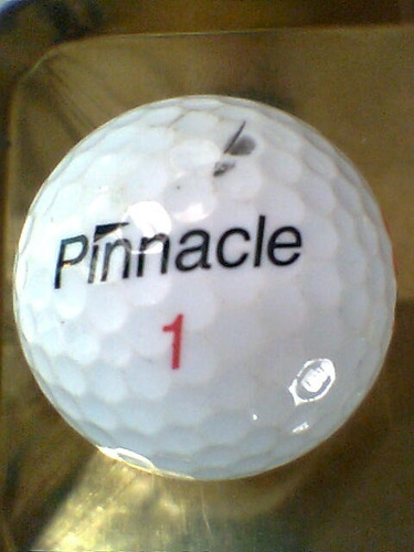 Pelota De Golf Blanca Pinnacle 1 Usada