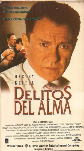 Delitos Del Alma Vhs Imaginary Crimes Harvey Keitel 1994