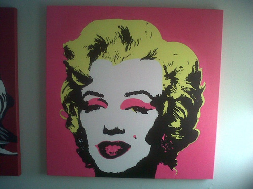 Marilyn Monroe Cuadro Oleo Pop Art 1x1 Mts