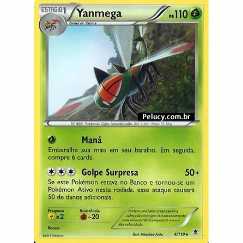 Yanmega - Pokémon Planta Raro - 4/119 - Pokemon Card Game