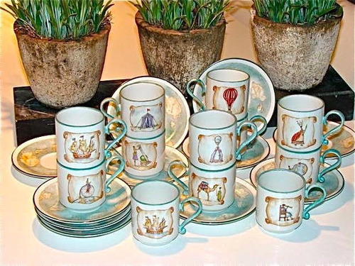 Tazas De Té Verbano Pintadas A Mano