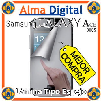 Lamina Protector Pantalla Espejo Samsung S6802 Ace Duos Paño