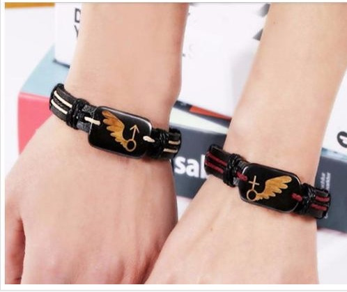 Pulseira Masculino E Feminina Couro Linda Natureza Unissex