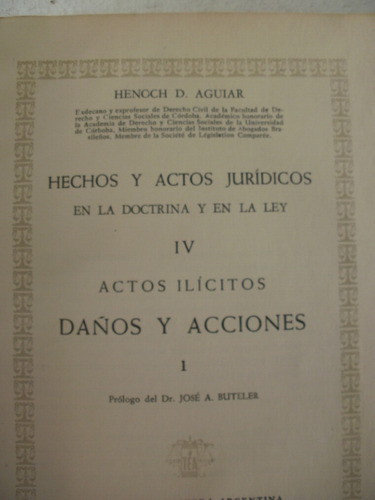 Hechos Y Actos Juridicos -henoch D.aguiar- 